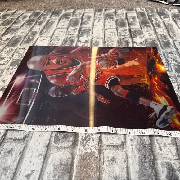 Basketball Legend Poster with Red and Black Accents - Picture 2 of 6